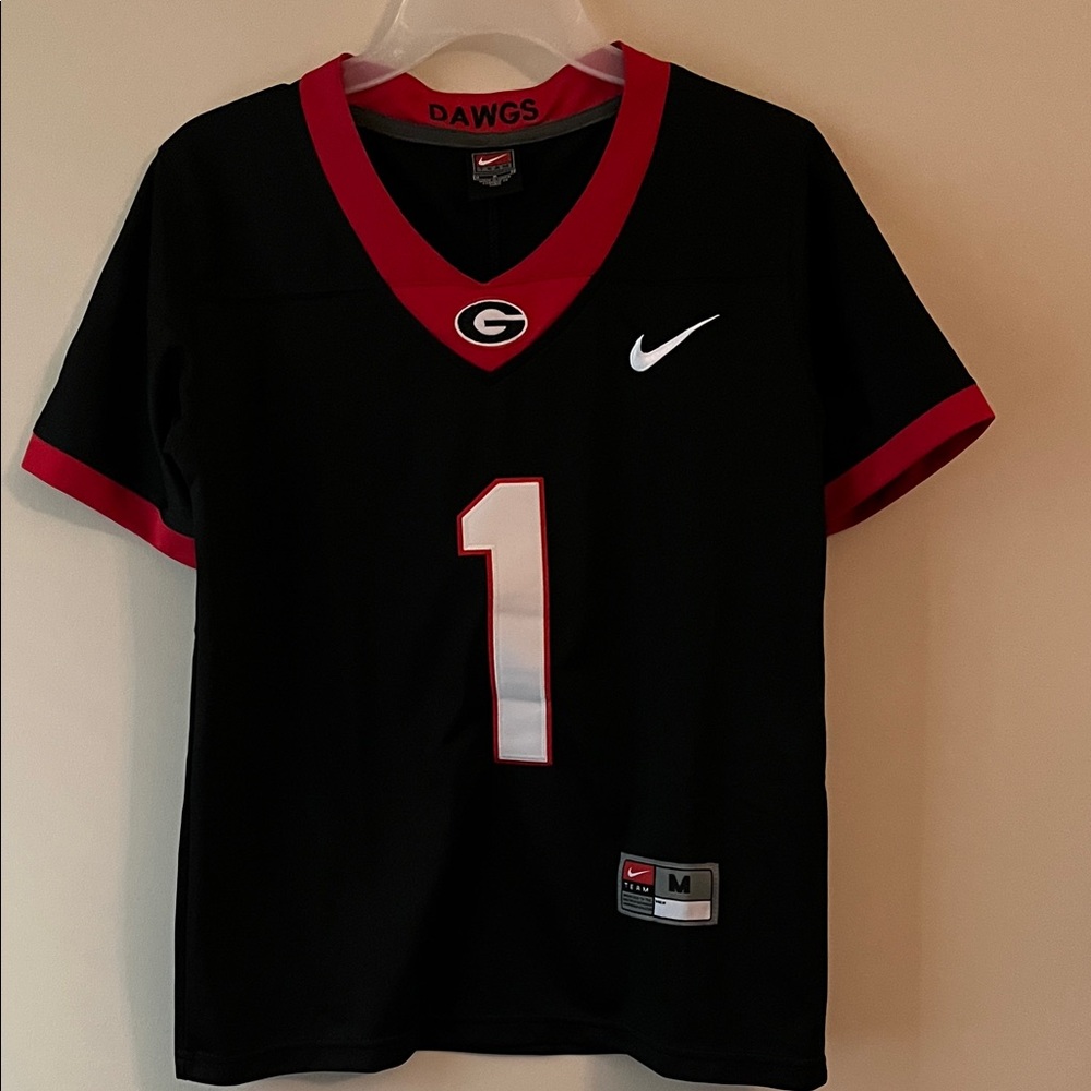 Nike Black and Red Sports Jersey
